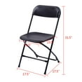 thumbnail image 6 of Ktaxon 6ft White Folding Table and 10 Pack Folding Chairs Black, Plastic Table and Chair Set, 6 of 8