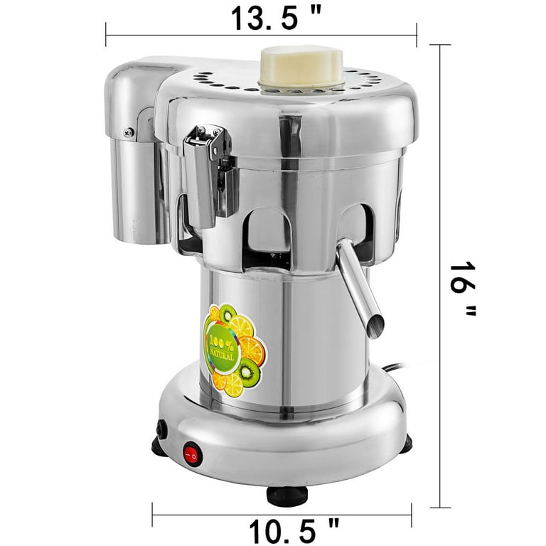 VEVOR Commercial Juicer Machine 120 Watt Stainless Steel Automatic Feeding  Juice Extractor with Pull-Out Filter for Restaurant CZJQZDK0000000001V1 -  The Home Depot