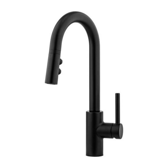 Pfister LG572-SAB Stellen 1-Handle Pull-Down Bar & Prep Faucet, Matte Black