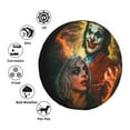thumbnail image 4 of Harley Quinn Joker Spare Tire Cover Waterproof Dust-Proof Universal Wheel Tire Cover Protector Accessories 14" 15" 16" 17", 4 of 7