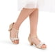 thumbnail image 2 of Sandalias para Niñas DREAM PAIRS KKUMHS2501 Doradas con Tira en T y Perlas, 2 of 6