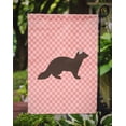 thumbnail image 3 of Carolines Treasures BB7869GF Sable Marten Pink Check Garden Flag, 3 of 3