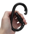 thumbnail image 3 of O Shape Screw Lock,  Design Alloy Steel Climbing Carabiner High Strength Multifunctional  For Outdoor Camping, 3 of 8