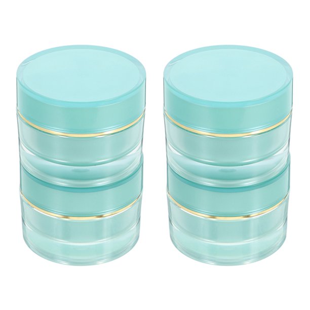 4 tarros de crema vacíos, contenedores de crema, botellas de crema rellenables, tarros pequeños de crema para viaje, 30 g