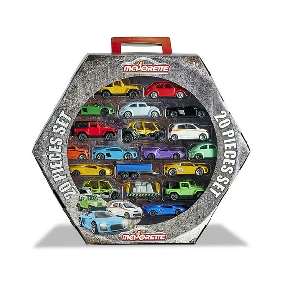 Autos Giftpack Majorette 212058595 Set de 20 Vehículos Maleta de Transporte Multicolor
