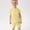 Yellow, variant on Kids' Summer Ice-Feel Short Sleeve Set,Kids Breathable And Skin-Friendly Outfit,Toddler Baby Boys Girl Comfortable Color Short Sleeve Cotton T-shirt Shorts Set