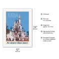 thumbnail image 2 of USA Disneyland - Pan American World Airways - Vintage Airline Travel Poster c.1970 - Japanese Unryu Rice Paper Art Print (Unframed) 12 x 16 in, 2 of 4