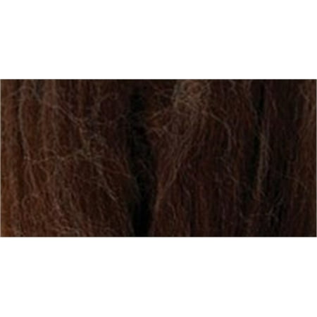 Natural Wool Roving .3oz-Chocolate, Pk 3, Clover