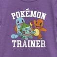 thumbnail image 2 of Girl's Pokemon Trainer Characters  Graphic Tee Purple Berry Medium, 2 of 4
