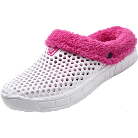

CERYTHRINA Men s Women s Lined Clog Breathable Mesh Lining Indoor Outdoor Walking Garden Clogs Winter Slippers