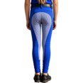 thumbnail image 2 of dPois Kids Girls Horseback Riding Tights High Waist Arena Training Breeches with Pockets for Riding Blue 12, 2 of 7