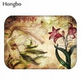 thumbnail image 6 of Hongbo Paris London Flower Pattern Anti-Slip Carpet Door Mat Doormat Outdoor Kitchen Living Room Floor Mat Rug, 6 of 6