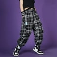 thumbnail image 5 of Rolanko Girls Cargo Pants for Kids Loose Streetwear Hip Hop Dance, 5 of 6