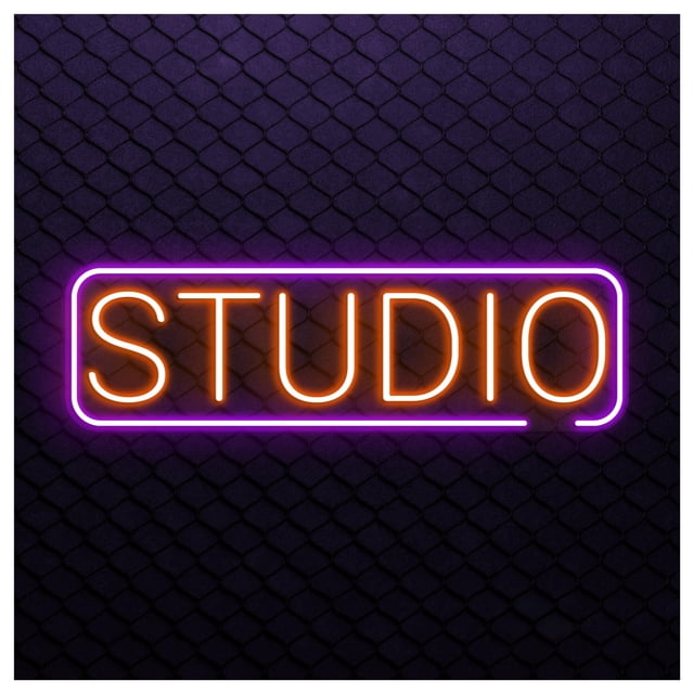 Letrero De Neón Para Estudio, Luz LED, Decoración Para Espacios Trabajo, Bar, Cafetería, Dormitorio, Salón Belleza, Hogar, Escaparate 45cm