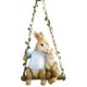 thumbnail image 1 of Garden Decoration Garden Ornaments Simulation Animal Sculpture Resin Rabbit Swing Ornaments, 1 of 5