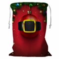 thumbnail image 1 of Bolsa de lavandería con cordón ABPHQTO Fiesta de Navidad Cinturón de Papá Noel 45x60 cm, 1 of 3