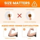 thumbnail image 4 of Brazalete de repuesto preformado para la presión arterial, fácil de usar, ajustable de 23 a 43 cm para brazos medianos y grandes, 6 conectores universales compatibles con monitores Omron y otros (solo, 4 of 5