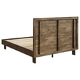 thumbnail image 5 of Glenwood 48-inch Queen Platform Panel Bed Warm Brown, 5 of 10