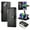 Black, variant on GANGXUN flip leather case for iPhone 14 Plus- Long and short straps,wallet design
