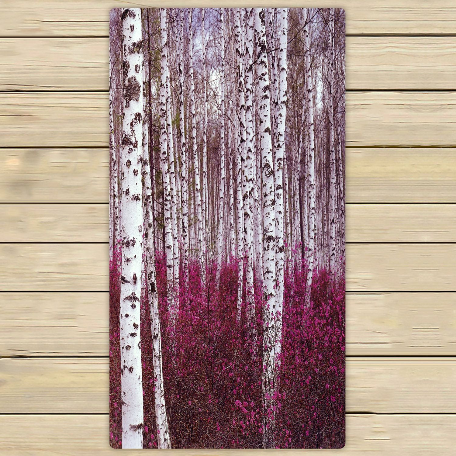 ZKGK Birch Tree Hand Towel Bath Towels Beach Towel For Home Outdoor