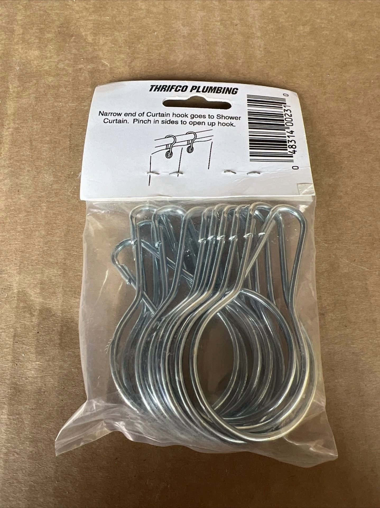 Snap Ring Closure Shower Curtain Rings Hooks -[12/Pack] -4400231
