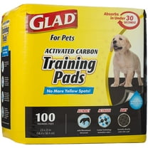 Glad for Pets Black Charcoal Puppy Pads | Puppy Potty Training Pads That Absorb & NEUTRALIZE Urine Instantly | New & Improved Quality, 100 Count