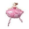 Large Ballet Dancing Girl Ballerina Foil Helium Air Balloon Party Decorations