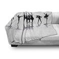 thumbnail image 3 of Ballet Soft Flannel Fleece Throw Blanket, Ballerinas on Stage Concert Dance Sugar Plum Fairy Theatrical, Cozy Plush for Indoor and Outdoor Use, 50" x 70", Black Pale Grey White, by Ambesonne, 3 of 6