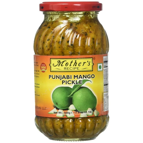 Mother's Recipe Punjabi Mango Pickle 500 Grams, 17.64 Oz