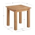 thumbnail image 3 of Afuera Living Teak Natural Side Table Square Slatted Top 22"x20"x20" Unassembled, 3 of 9