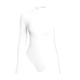 thumbnail image 3 of Ensemble de Justaucorps Gainant pour Femmes, Col, Manches Longues, Combinaison Justaucorps, Ensemble avec Style Combishort, 3 of 3