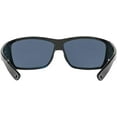 thumbnail image 5 of Costa Del Mar Men's Cat Cay Rectangular Polarized Sunglasses, Matte Black Frame, 61mm Gray Blue Mirrored 580P Lens, 5 of 5