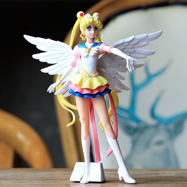 23cm Anime Sailor Moon Tsukino Usagi Sailor Moon figura 2022 nueva colección de figuras de acción de PVC modelo muñeca juguete para regalozhangyuxiang