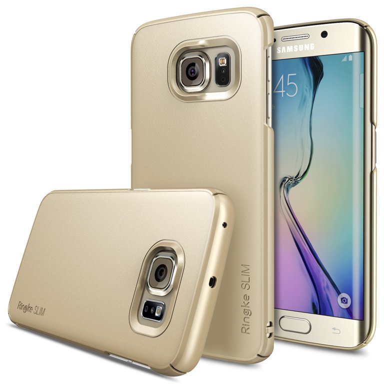 Ringke SLIM Case For Samsung Galaxy S6 Edge - Hard PC, Slim Fit, Scratch Resistant, Transparent Finish (Made In Korea)