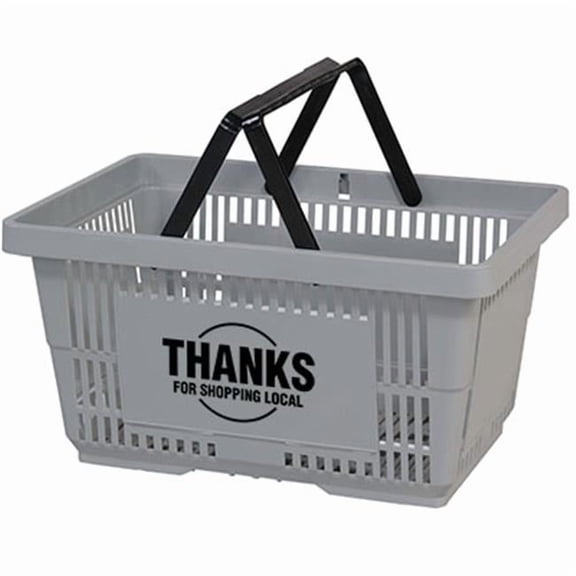 Versacart Systems 254901 Hand Carry Basket, Light Gray - Pack of 12