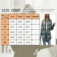 thumbnail image 4 of SHIBEVER Womens Blouse Long Sleeve Oversized Flannel Plaid Soft Button Down fashion Shirt Roll Up Plaid tops, 4 of 4