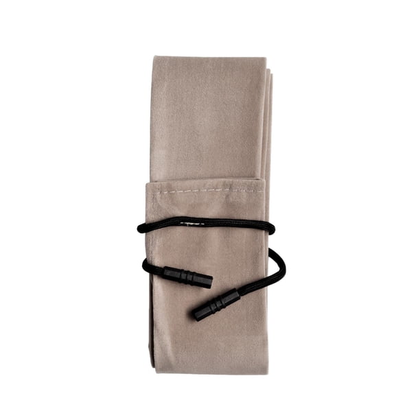 Funda protectora para caña de pescar de terciopelo para pesca al aire libre de hasta 4 pies Café