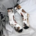 thumbnail image 5 of Lsque Pedigree dogs collage Printed Men's Crew Socks, Soft Durable Breathable Moisture-Wicking with Odor Control Cotton socks, 5 of 6