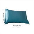 thumbnail image 3 of Clearance! Solid Color Faux Silk Pillowcase Silk No Zipper Envelope Pillow Pillow Cover, 3 of 7