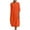 Orange, variant on LYXSSBYX Summer Dresses for Women Women's Fashion Round Neck Loose Short Sleeve Solid Mid-Calf Dress Long Dress