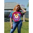 thumbnail image 2 of Royal Corgi W Crown Tie Dye Spiral Women -Image by Shutterstock, Female Medium, 2 of 4