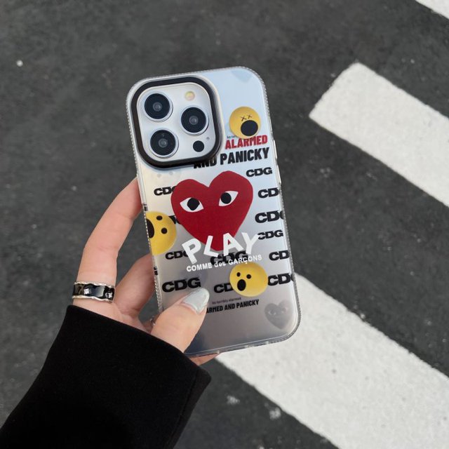 Funda De Teléfono De Plata De Hierro Caliente Para iPhone 11 14 Plus 12 13 Pro Max Moda KAWS STUS Protección Cubierta