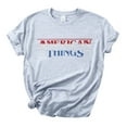 thumbnail image 2 of Hauts d'Été Grande Taille pour Femmes Mode Élégante Imprimé Uni Manches Courtes T-Shirt Imprimé Col en V Femmes en Liquidation, 2 of 5