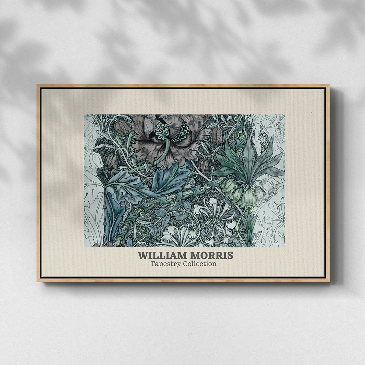 Vintage Abstract Print-XXXVII Framed in Natural Wood Wood Gallery Wrapped Canvas 27 in. x 41 in.