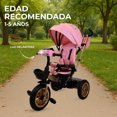 thumbnail image 5 of Triciclo Infantil Starkids Sk5548 Bicicleta Con Luz De Lujo Rosa, 5 of 5