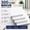 White, variant on Colored Index Cards 3x5 Inch with Ring - 288 Neon Ruled Flashcards for Studying, Lined Note Cards 3x5, 6 Packs of 48 Small Study Cards