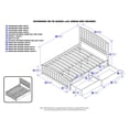 thumbnail image 3 of Richmond Queen Platform Bed with Matching Foot Board with 2 Urban Bed Drawers in White, 3 of 7