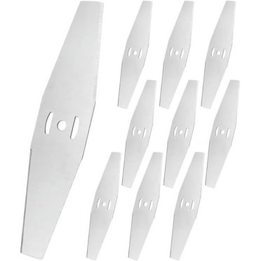 10pcs Metal Lawn Mower Saw Blade Head Replacement Set- Brush Cutter Rotary Weed Blades for Razor Weed Cutting Fit with Garden Mowers, Weed Eaters & Trimmers