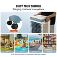 thumbnail image 7 of VEVOR Evaporative Air Cooler, Oscillating Swamp Cooler with Adjustable 3 Speeds, Portable Air Cooler for Indoor/Outdoor Use, 7 of 7