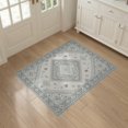 thumbnail image 3 of ODIKA Under Plush Symmetrical Grey Padded Foam Large Fuzzy Fluffy Girly for Home Office, Hallway, Laundry Room, Non-Slip Chair-Friendly, 3 of 7